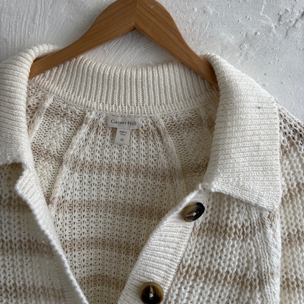 Garnet Hill Maren Linen & Organic-Cotton
Cardigan - Picture 6 of 11